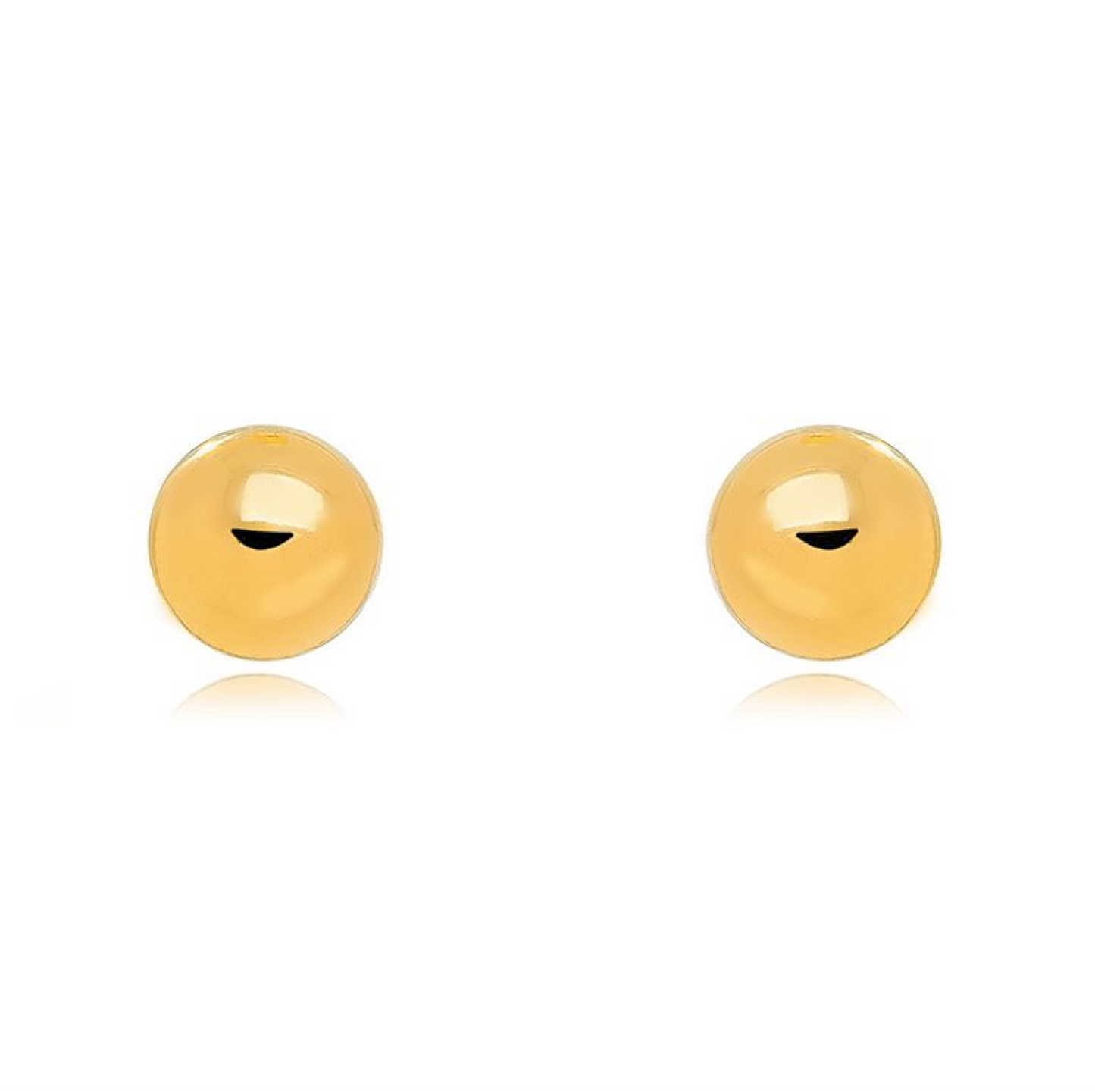 Classic 18k Gold Plated Ball Earrings