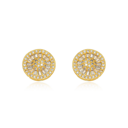 Classic 18k Gold Plated Stud Earrings