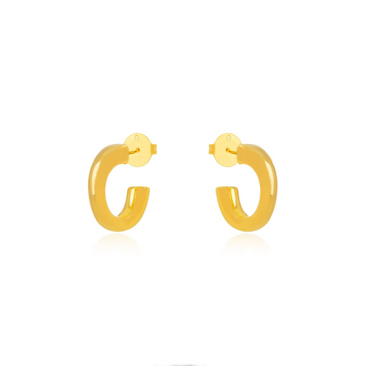 Plain 18k Gold Plated Hoop Earrings